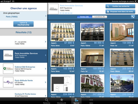 AnnoncesJaunes Immobilier iPad 4