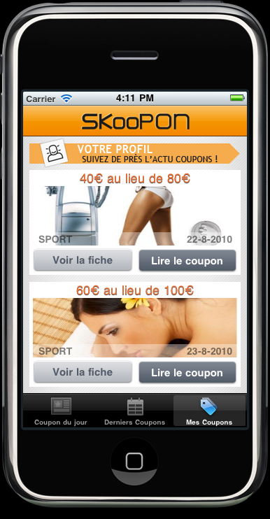 Mes coupons