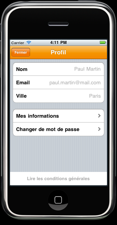 Mon profil